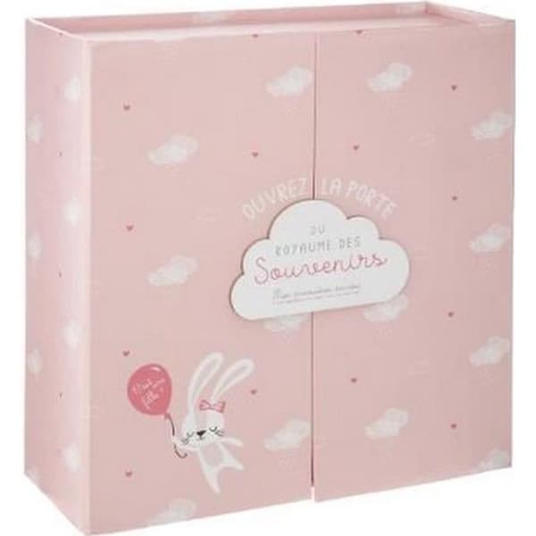 Coffret Naissance - Souvenir - Rosa Molnbärare - Förvaring - Mått 21,5x22,3x9,2 cm - Mixad