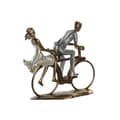 Miniatyrbild 3 av 3: dekorativ figur 27 x 9,5 x 23 cm roséguld vit (2 enheter) - Färg:GULD