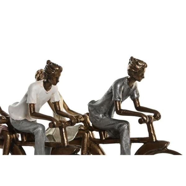 dekorativ figur 27 x 9,5 x 23 cm roséguld vit (2 enheter) - Färg:GULD