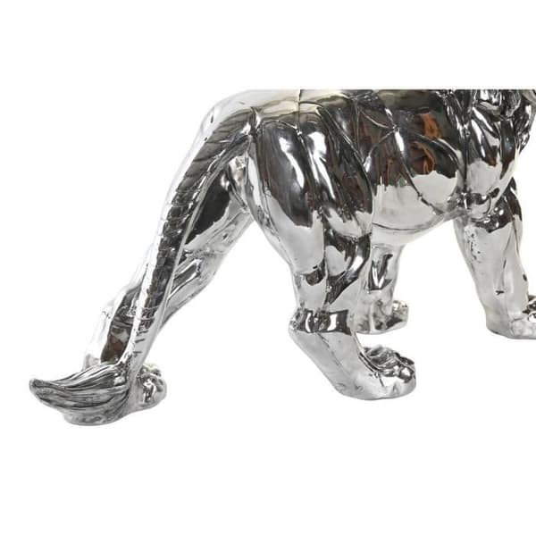 modern dekorativ lejonfigur i harts (55,5 x 17,5 x 38,5 cm)