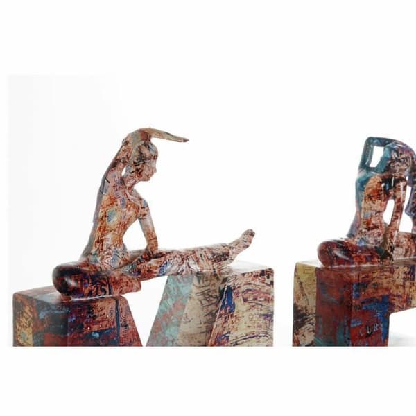 dekorativ hartsfigur (11,5 x 4,5 x 23 cm) (4 st)