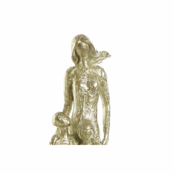 modern familjeharts gyllene dekorativ statyett (26 x 14,5 x 39 cm)