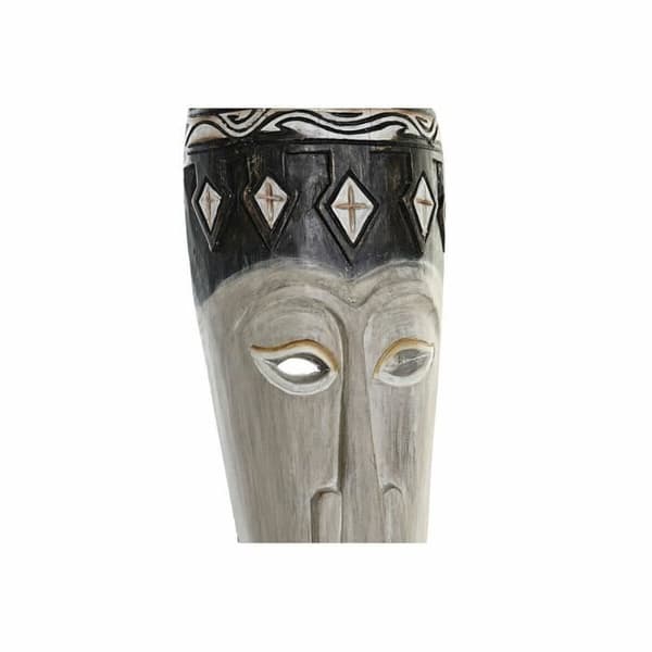 dekorativ figur av bambujärnmask (19 x 10 x 78 cm)