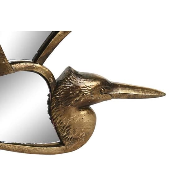 dekorativ figur 35,5 x 26 x 2 cm gyllene fågel