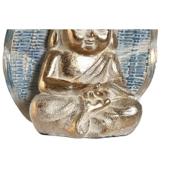 dekorativ figur 12,4 x 5,6 x 17,7 cm budablå orientalisk turkos inlagd (2 enheter)