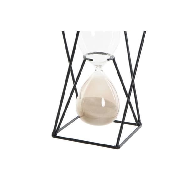 timglas svart terrakotta bärnsten 14 x 14 x 19 cm