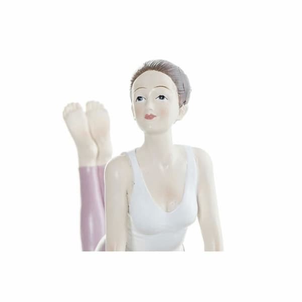 dekorativ figur 16 x 6 x 13 cm scandi rose yoga