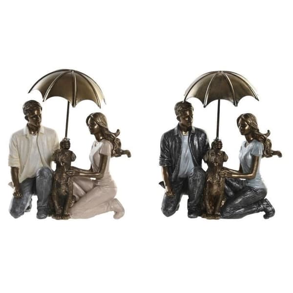 dekorativ figur 15,5 x 8,5 x 14,5 cm 15,5 x 8,5 x 19 cm flerfärgat par (2 enheter)