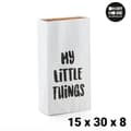 Miniatyrbild 1 av 3: Papperpåse - Oh My Home - 15 x 30 x 8 cm - Vit - Modernt Design - Inomhusförvaring