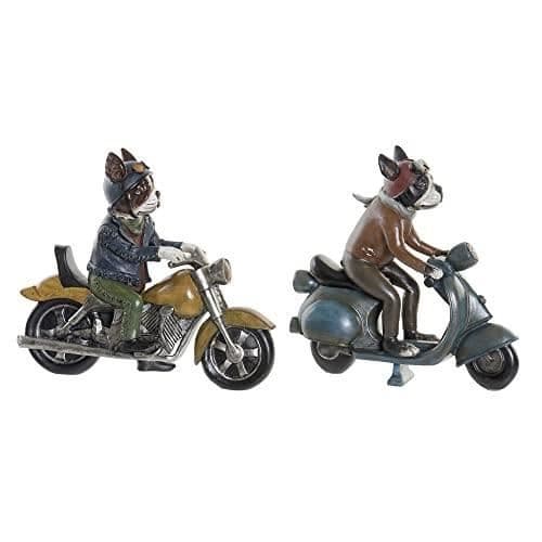 Dekorativ figur - DKD HOME DECOR - För hund - Flerfärgad - 48,3 x 60,3 x 30,8 cm - 2 stycken