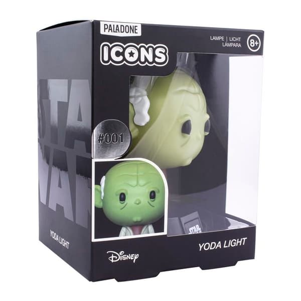 Lampa - Star Wars - Yoda - Grön - PVC - 80 x 90 x 120 mm