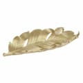 Miniatyrbillede 3 af 3: Bakke DKD Home Decor S3017331 Ark Gylden Harpiks Blad af en plante (39 x 18 x 4.7 cm) (39 cm)