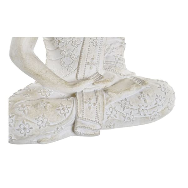 Koristehahmo DKD Home Decor Buddha Valkoinen Hartsi (30 x 17 x 41 cm)