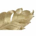 Miniatyrbillede 2 af 3: Bakke DKD Home Decor S3017331 Ark Gylden Harpiks Blad af en plante (39 x 18 x 4.7 cm) (39 cm)