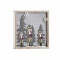 Pikkukuva 1 / 3: Seinäkoriste DKD Home Decor Pähkinänsärkijä Puu MDF (2 pcs) (30 x 4.5 x 30 cm)