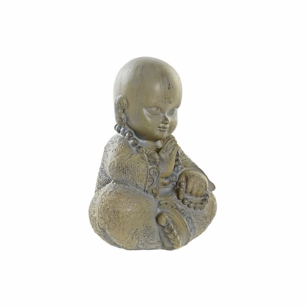 Prydnadsfigur DKD Home Decor Harts Ljusgrå Munk (11 x 8.5 x 15.5 cm)