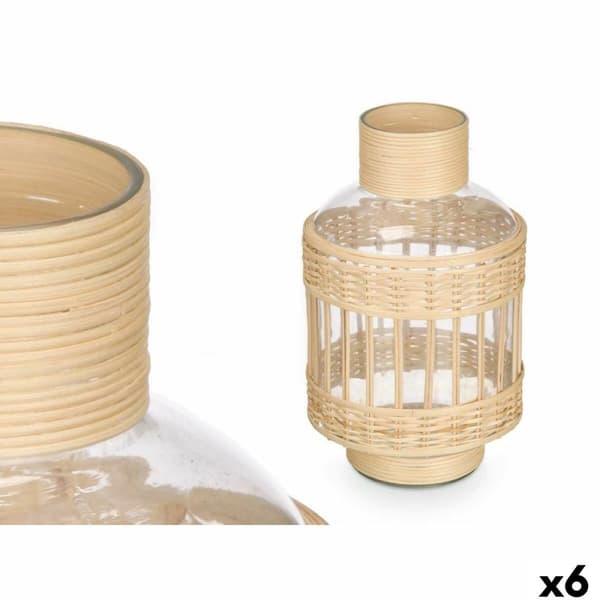 Dekorativ kanna SG-30554 Transparent Naturell 16 x 27,5 x 16 cm (6 antal)