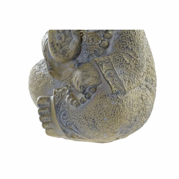 Dekorativ figur DKD Home Decor Harpiks Lysegrå Munk (11 x 8.5 x 15.5 cm)
