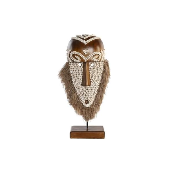 dekorativ figur av naturfibermask (30 x 10,5 x 53 cm) - Färg: NATURAL