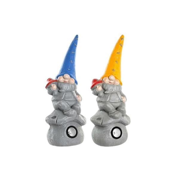 dekorativ figurgnome aluminium 20 x 20 x 50 cm magnesium (2 enheter)
