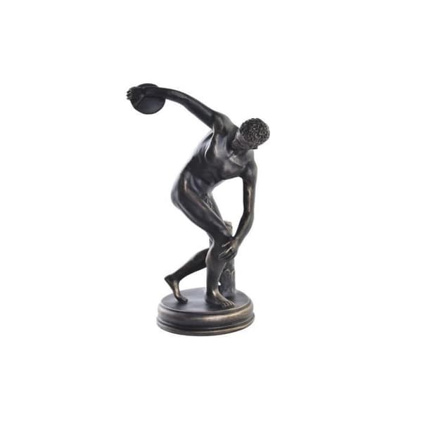 dekorativ figur discobolus kopparharts (19 x 17 x 34 cm)