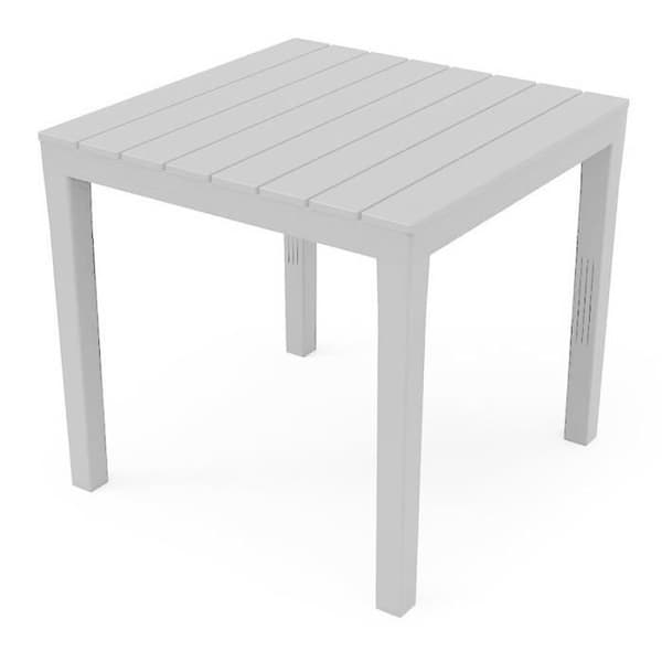 Bord i harts 80x80xh72cm bianco TBL028BI