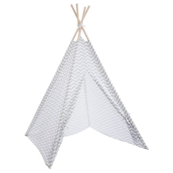 Tipi Barn - PARIS PRIX - 160 cm - Polyester &amp; Trä - Grå - Dekorativ