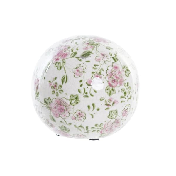 Dekorationsboll DKD Home Decor Virágok Stengods (12 x 12 x 12 cm)