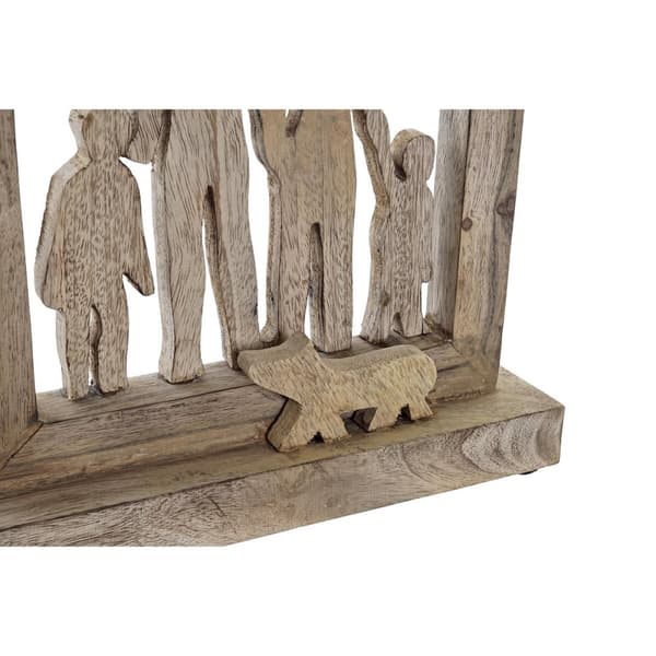 Prydnadsfigur DKD Home Decor Brun Mangoträ Modern Familj (30 x 8 x 39 cm)