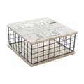Miniatyrbilde 1 av 3: Dekorasjonsboks DKD Home Decor Svart Naturell Metall Tre MDF