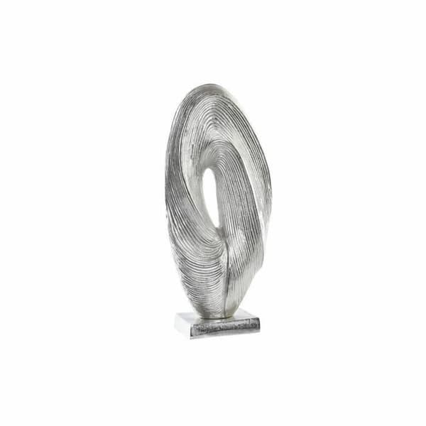 dekorativ statyett 20 x 9 x 44 cm modern silverabstrakt