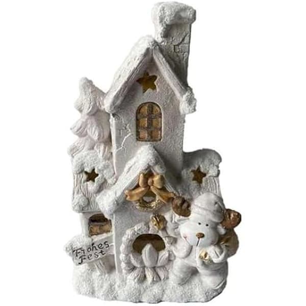 Festlig dekoration - DKD HEMINREDNING - Jul - Vit - 32x21x52 cm - Inomhus
