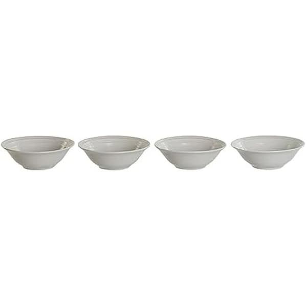 Set med skålar - DKD HEMINNREDNING - Vit - Porslin - 17 x 17 x 7 cm - Modern design