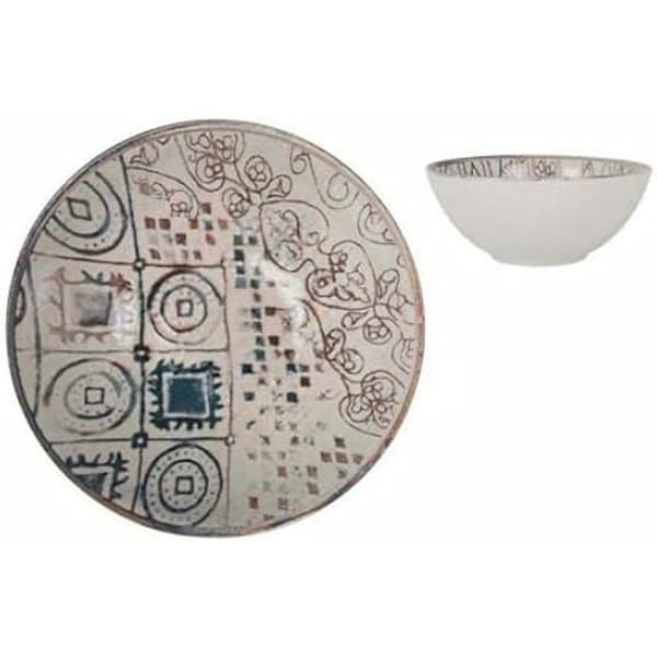 Skål - LA MEDITERRÁNEA - Grekland - Porslin - Flerfärgad - Ø 16 x 7 cm