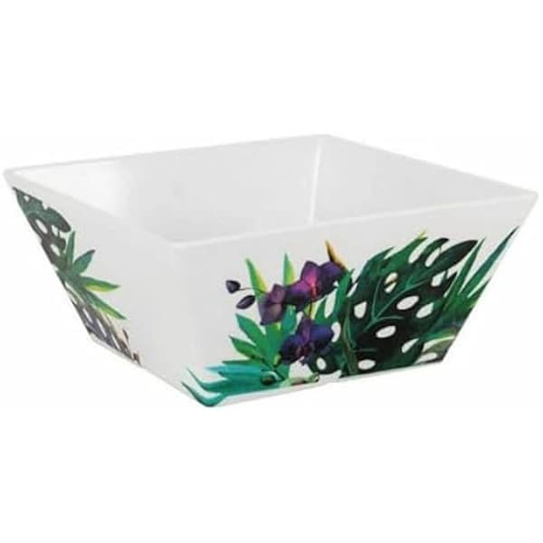 Skål - LA MEDITERRÁNEA - Tropic - Flerfärgad - 18 x 18 x 8 cm - Porslin/Keramik/Stengods