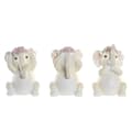 Miniatyrbild 1 av 2: Prydnadsfigur DKD Home Decor Elefant Rosa Vit Harts (6 x 6,5 x 10 cm) (3 antal)
