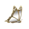 Miniatyrbilde 1 av 3: Veggpryd DKD Home Decor Speil Gyllen Harpiks Sommerfugl (22 x 4,5 x 34 cm)