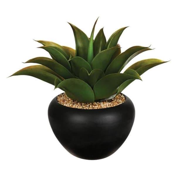 Aloe vera artificiell - Ej specificerat - Keramikkruka - H. 37 cm - Realistisk - Inomhus