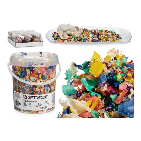 Dekorativa spån 13 x 14 x 14 cm (1,4 L) - Multicolour