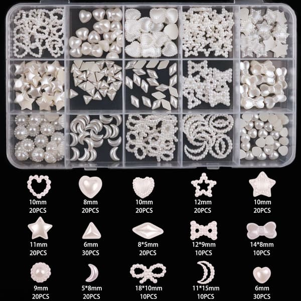 INF Sekoitettu helmi Nail Art DIY -tarvikesarja