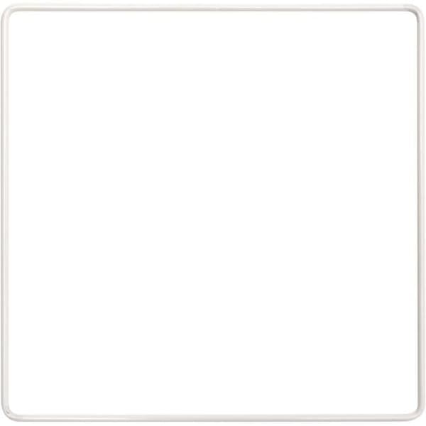 Metalring "Square" Rico Design, Vit 15 cm