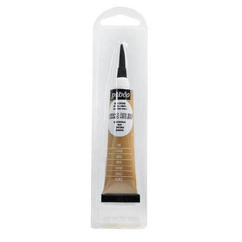 Pébéo 773300 Opaque Vitrail Akryl 1 Tube Guld 20 ml