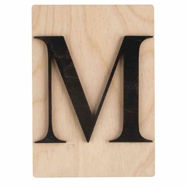 Dekorativa föremål - Ej specificerat - Dekorativa bokstäver i trä - 14,9 x 10,5 cm - Modern stil - Inomhus