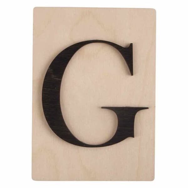 Dekorativa föremål - Ej specificerat - Dekorativa bokstäver i trä - 14,9 x 10,5 cm - Modern stil - Inomhus