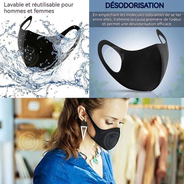 INN Masque 12pcs Dekorationsobjekt Dekorativt Objekt Återanvändbar Andningsbar Tvättbar Svart Tredimensionell Prydnad Mask Dekorativ