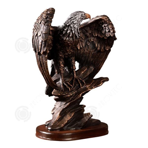INN Ornaments 23x16x30cm European Eagle ornament vintage skrivbord bokhylla dekorativ prydnad hantverk små dekorativa föremål