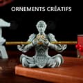 Miniatyrbild 4 av 4: INN Ornament 16,5x15x8cm grön sandsten Sun Wukong mytologisk gud svart Buddha apa skrivbordsprydnad landskap små dekorativa föremål