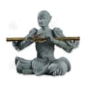 Miniatyrbild 1 av 4: INN Ornament 16,5x15x8cm grön sandsten Sun Wukong mytologisk gud svart Buddha apa skrivbordsprydnad landskap små dekorativa föremål