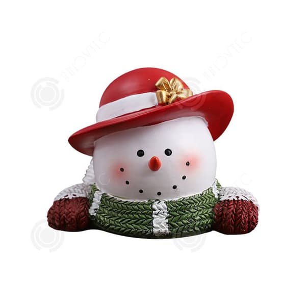 INN Ornament 11x10,7x9,5cm vinter jul snögubbe hantverk atmosfär presenter jubileumsdekoration små dekorativa föremål
