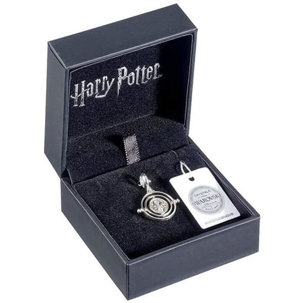 The Carat Shop Hogwarts Argent Sterling Tidsvänderare Berlock Glid med Kristaller
